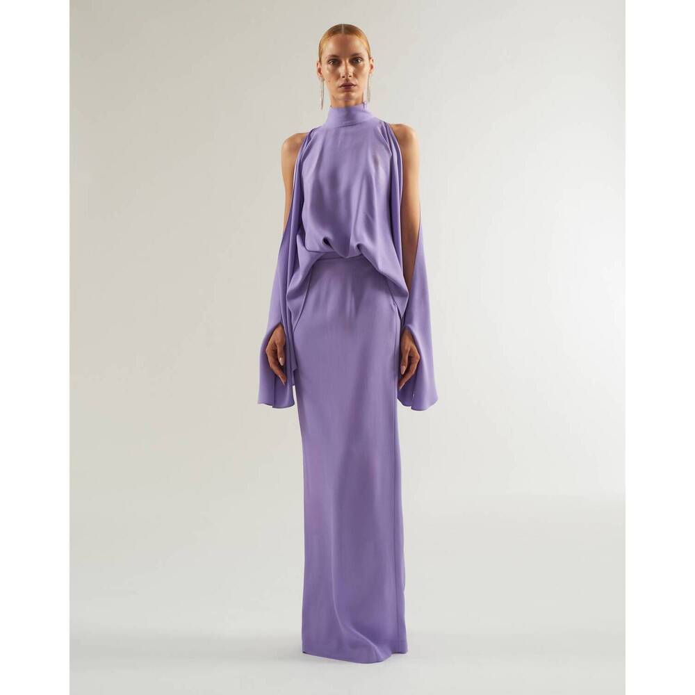 NEW TALLER MARMO bacall dress in lavendar